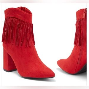TOP MODA SHOES Alias Fringe Bootie